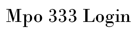 Mpo 333 Login